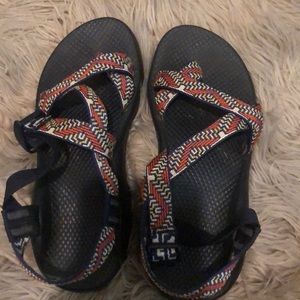 Aztec print chacos